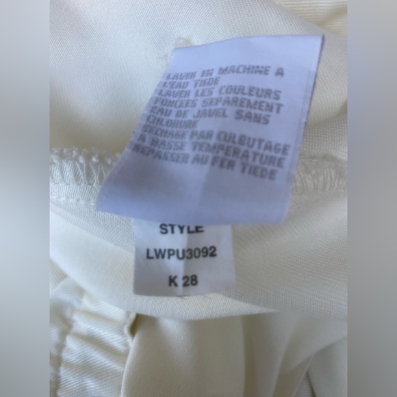 90’s vintage liz claiborne liz wear button down skirt cream pockets ankle sz p14 - Picture 11 of 11